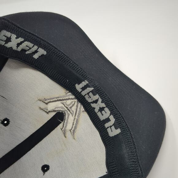 Vortex Fitted Baseball Cap Black Medium Lightweight Embroidered Flexfit 6 Panel - Picture 8 of 9